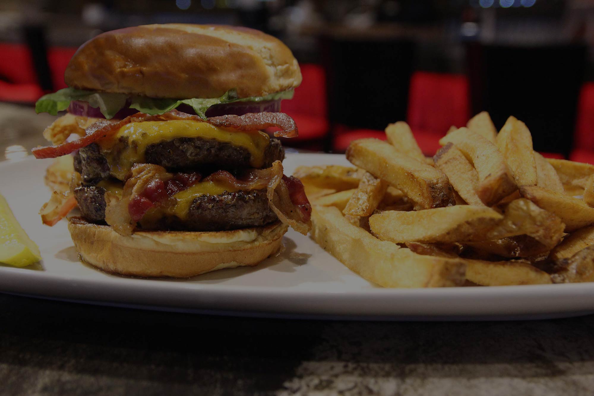 Double Barrel Grill Burger